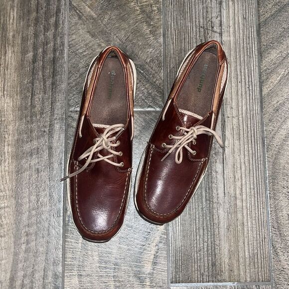 Dunham brown leather two toned Oxfords. - Picture 2 of 4